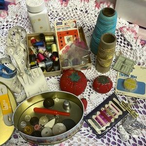 Vintage Lot of Sewing Essentials